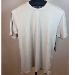Stanley Workwear Mens Short Sleeve T-Shirt Light Tan Crewneck Logo Tee Large NEW